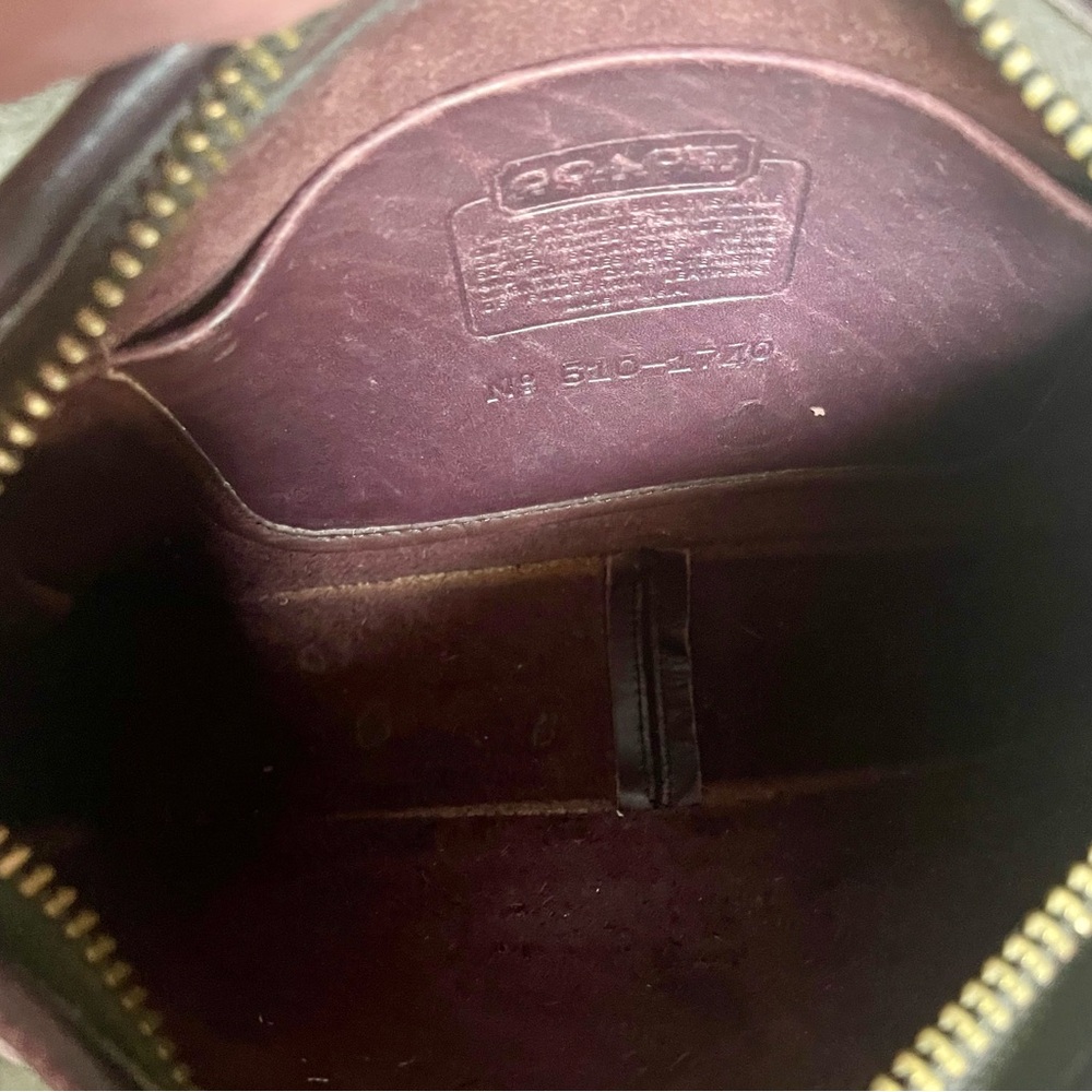 RARE Coach Vintage Oxblood Saddle Leather Crossbody - Picture 6 of 8
